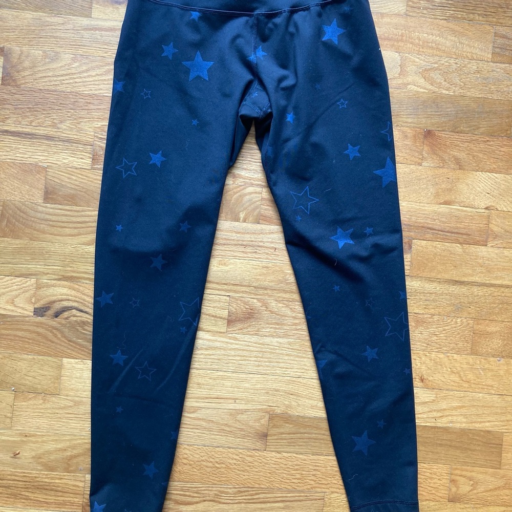 Old Navy Active Leggings Black w/ Reflective Stars